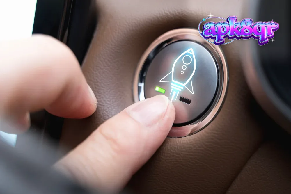 Pemandangan abstrak digital yang melambangkan inovasi dalam industri slot daring